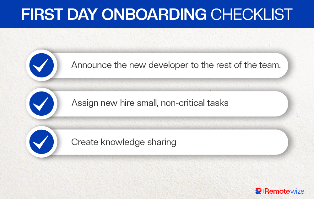 First-day developer onboarding